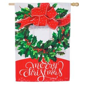 Evergreen 'Merry Christmas' Outdoor Garden Flag